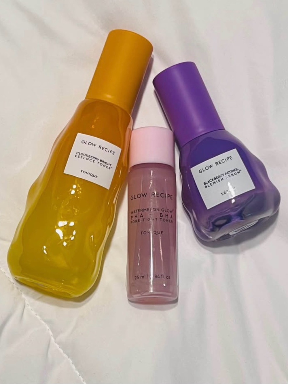 Glow Recipe Yellow, Pink & Purple Skincare Trio